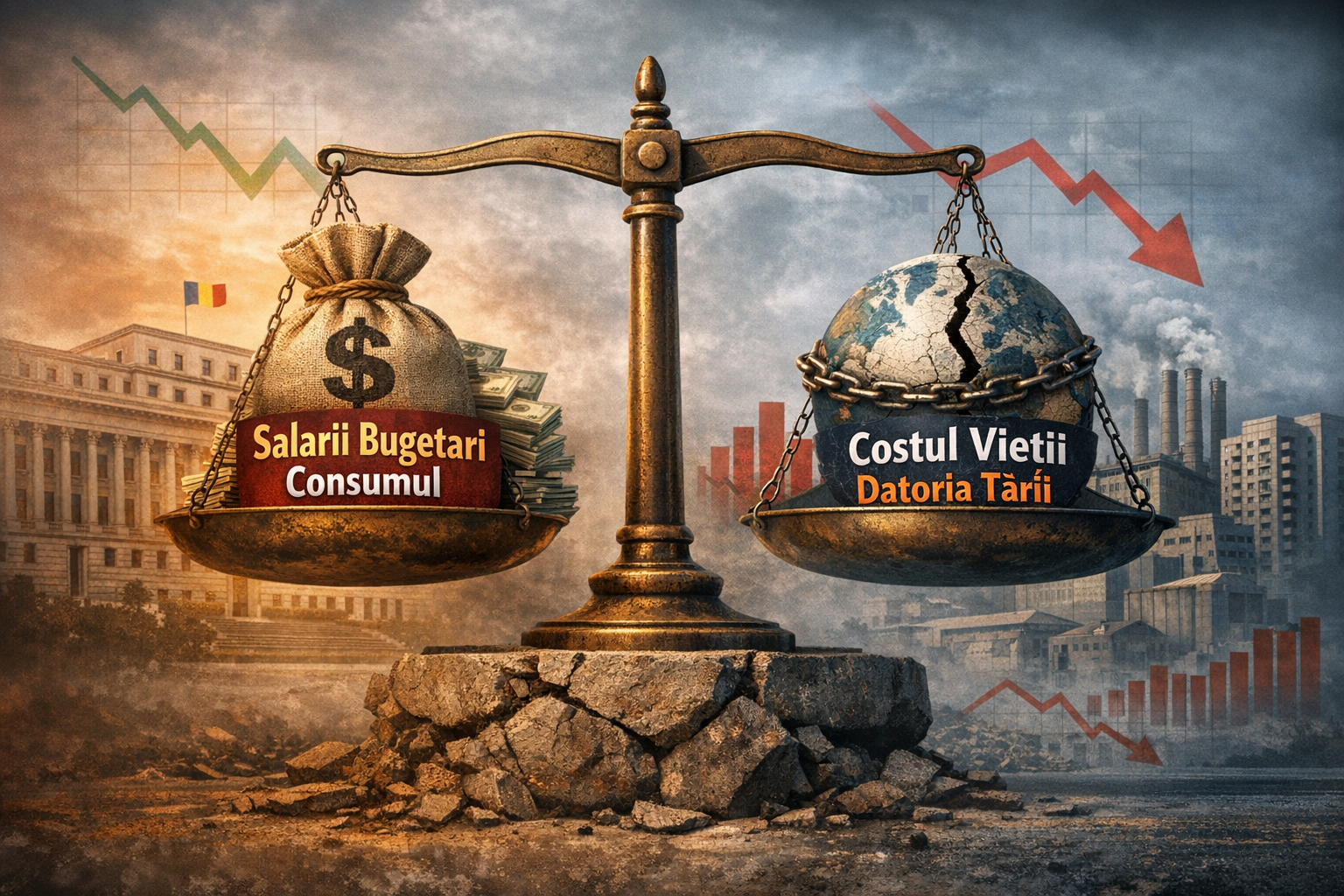 Creșterea salariilor bugetarilor, inflația și iluzia prosperității bazate pe consum