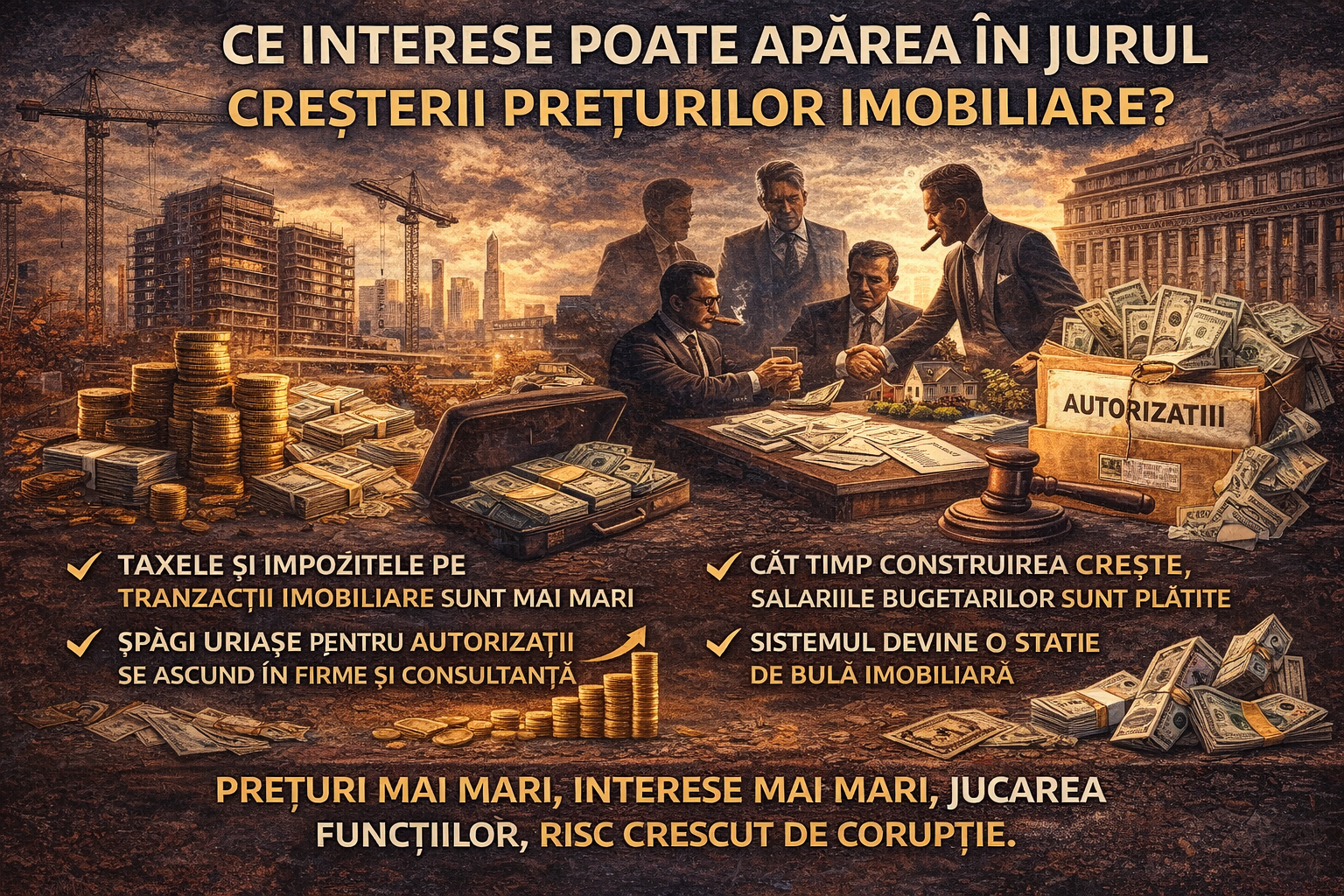 Ce interese pot apărea în jurul creșterii prețurilor imobiliare?