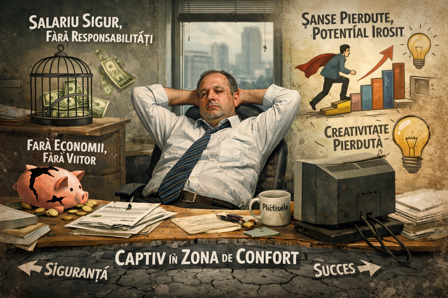 Capcana confortului: de ce salariul sigur de la stat poate deveni o limită pentru dezvoltarea personală