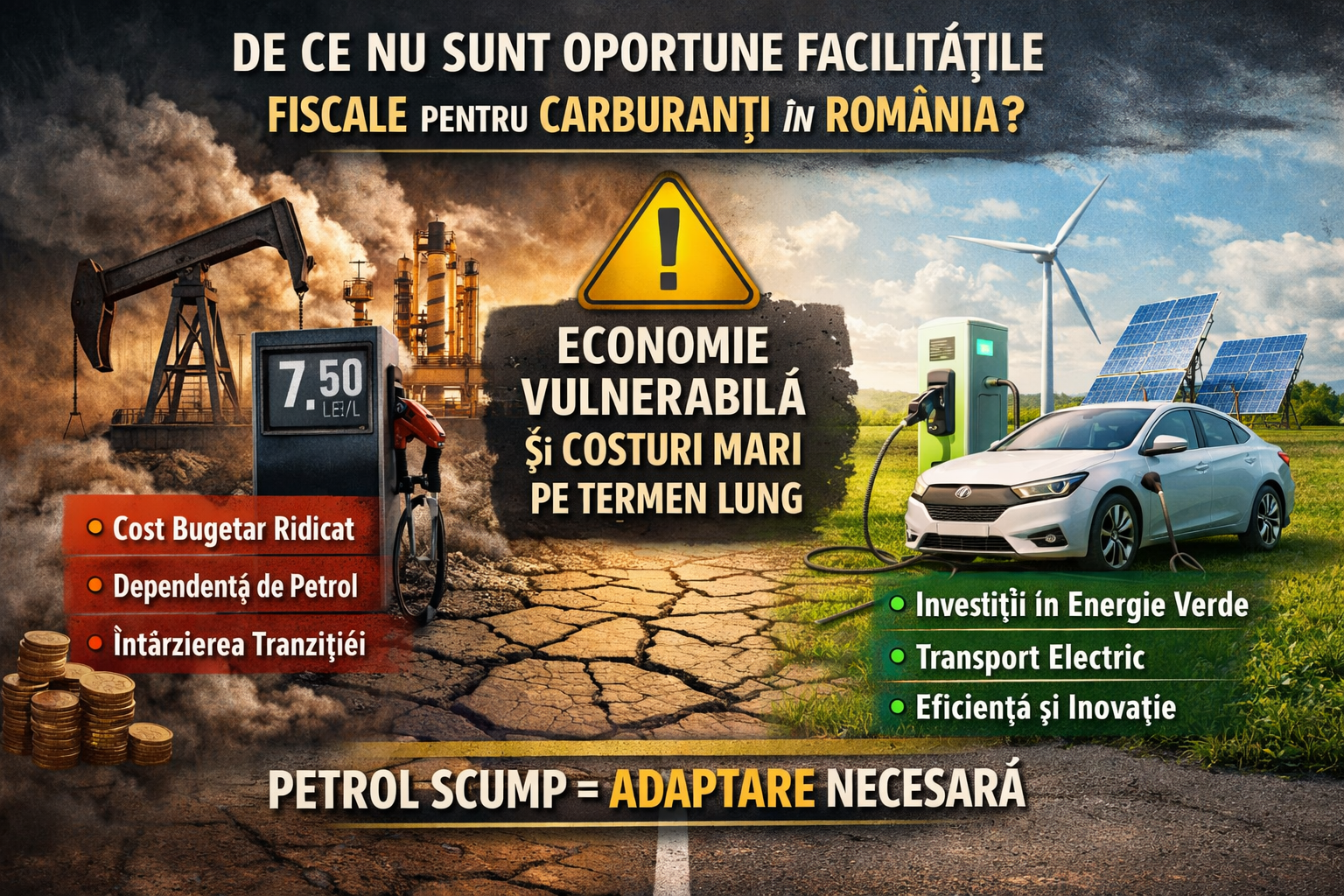 De ce nu este oportună acordarea de facilități fiscale pentru carburanți în România într-un context de instabilitate energetică